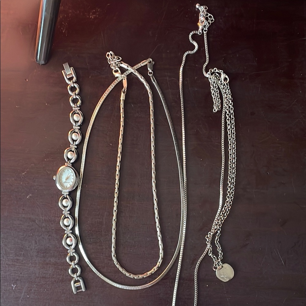 Elegant Silver Jewelry Set